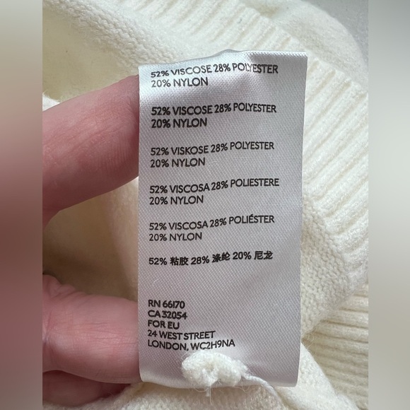 Anthropologie Welford Ivory Mock Neck Sweater Size M - Picture 6 of 7